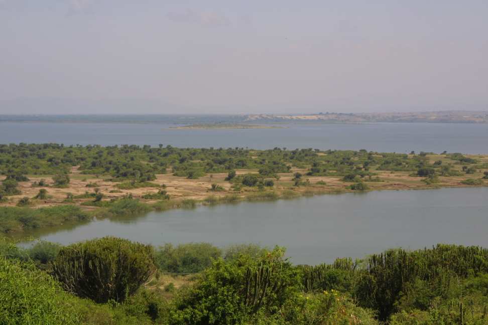 Kazinga channel from Mweya Lodge