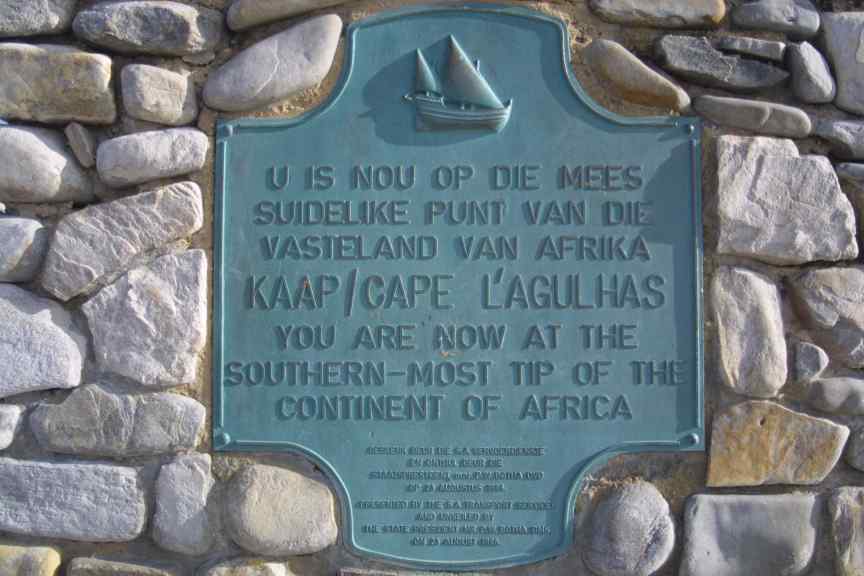Cape Agulhas Plaque