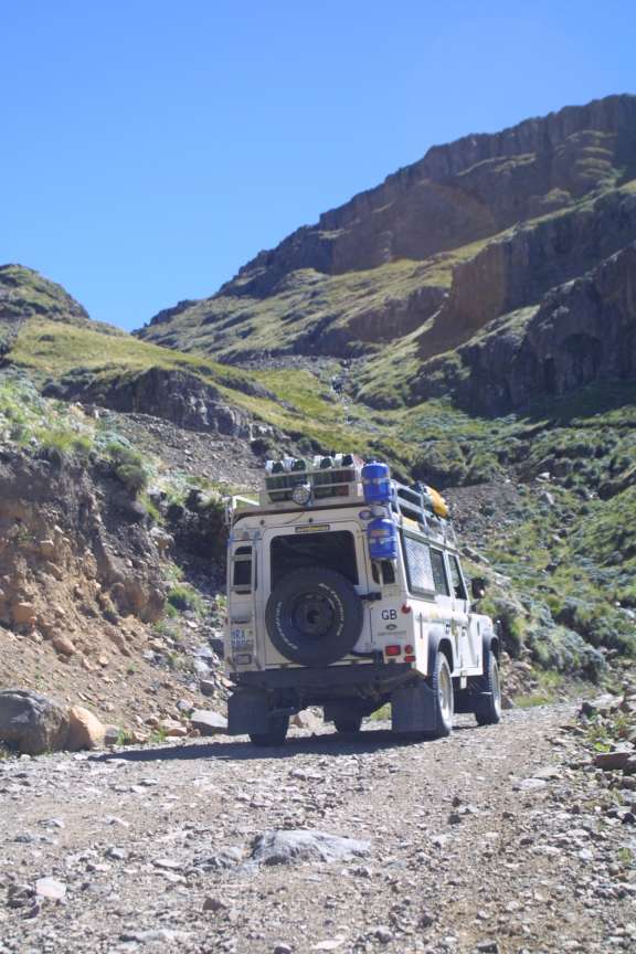 Daphne on Sani Pass