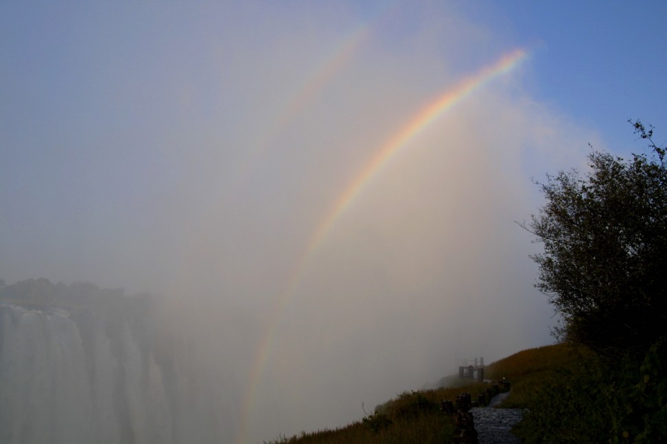 Rainbow over the Smoke that Thunders