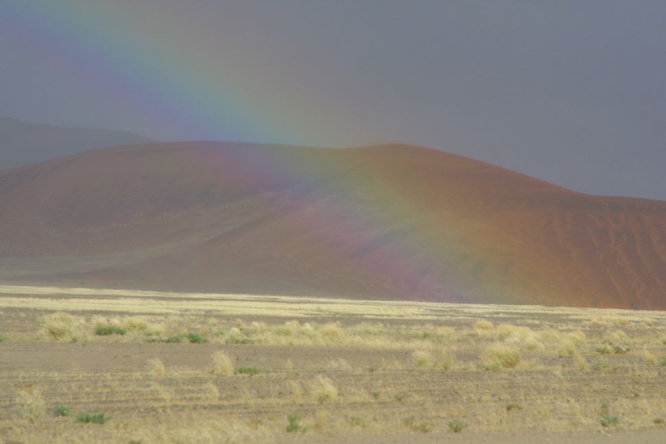 Rainbow over Sossusvlei