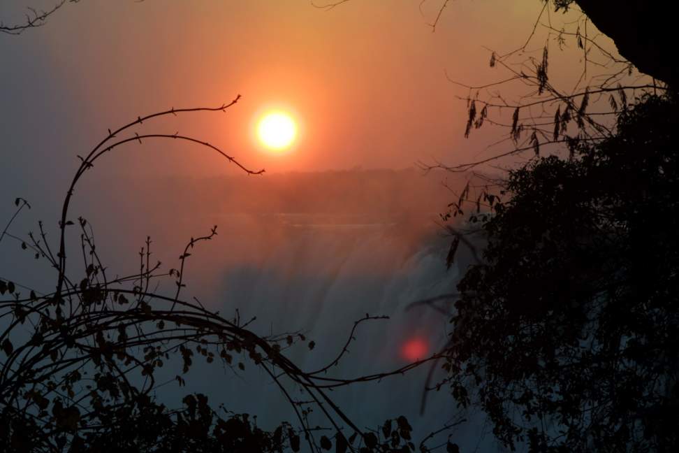 Sunset over the Falls