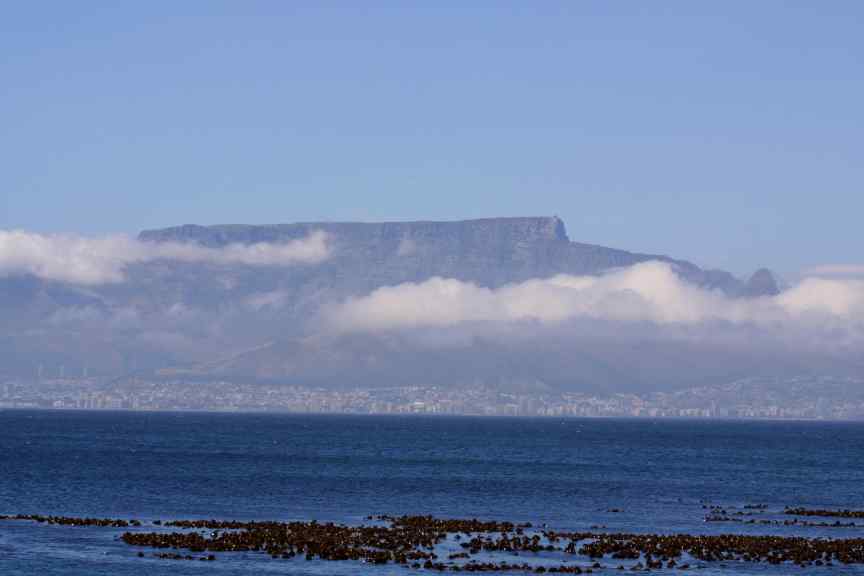 Table Mountain from Robben Island